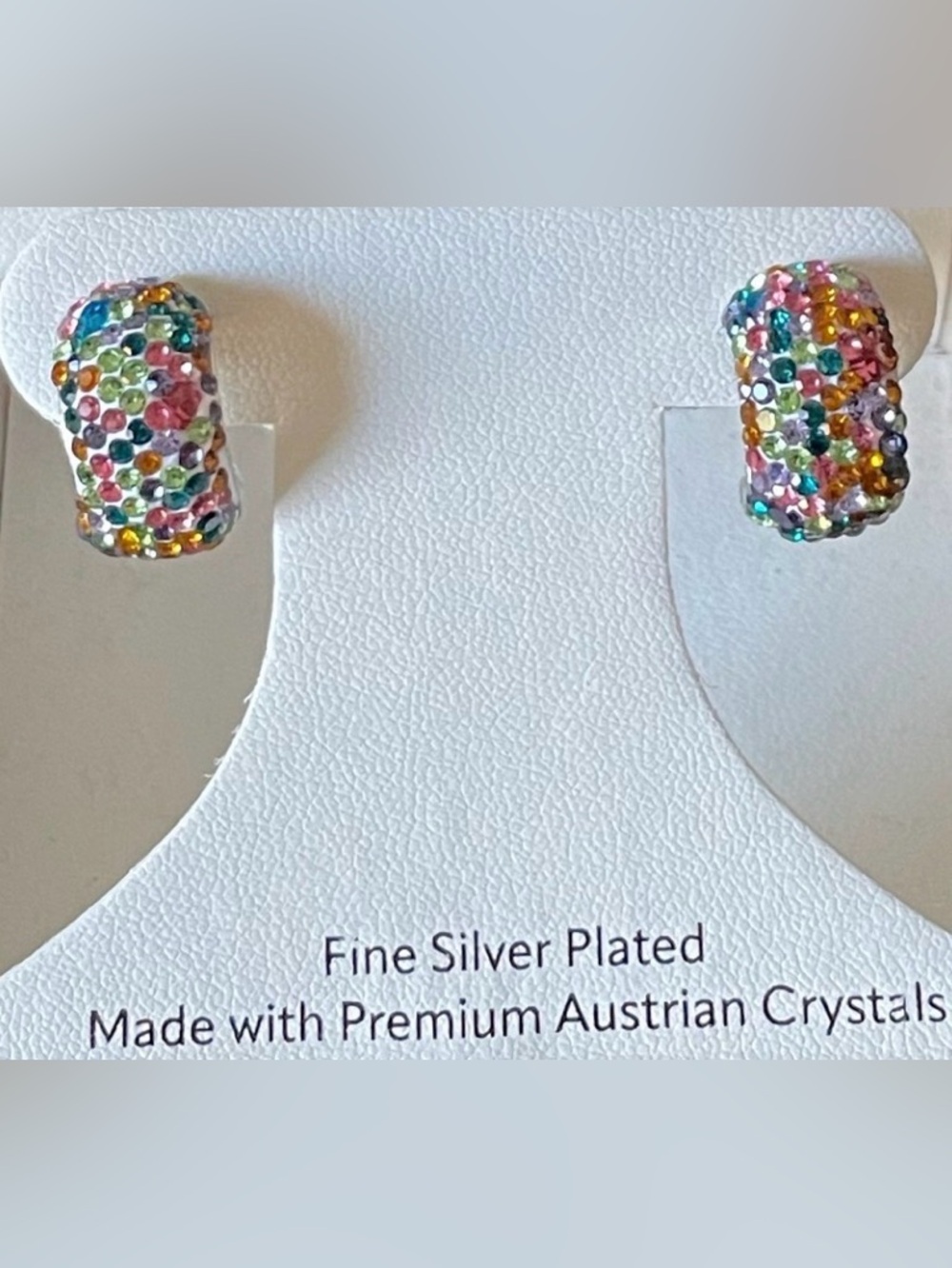 “Sofia James - New York” Fine Silver Plated Pierced Earrings.